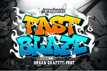 Fast Blaze - Modern Graffiti Font