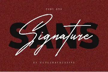 Satilas Signature Font - Free Sans