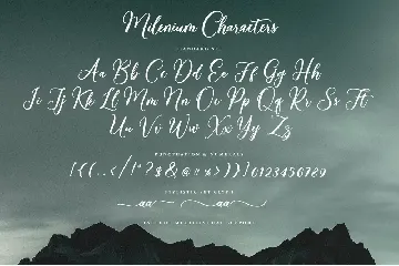 Milenium Script font