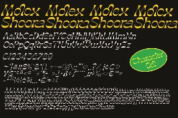 Molex Shoora | Reverse Contrast Font