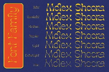 Molex Shoora | Reverse Contrast Font