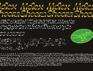 Molex Shoora | Reverse Contrast Font