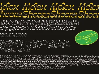 Molex Shoora | Reverse Contrast Font