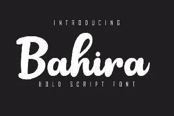 Bahira Bold Script Font