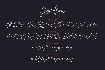 Goodsay Signature font