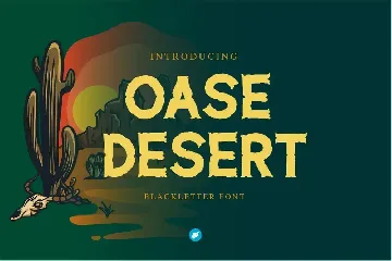 Oase Desert - Slab Serif Western font