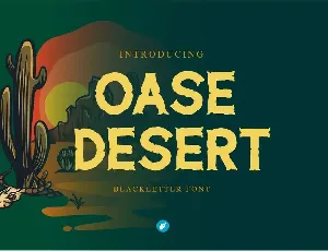 Oase Desert - Slab Serif Western font