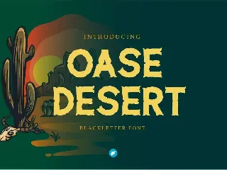 Oase Desert - Slab Serif Western font