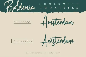 Boldenia - Bold Handwriting Signature Font