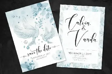 Whitedove Modern Script font