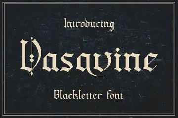 Vasavine font