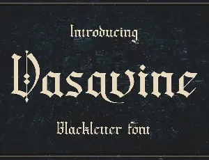 Vasavine font