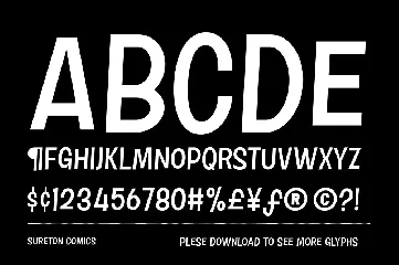 Sureton Comics font