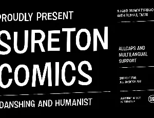 Sureton Comics font