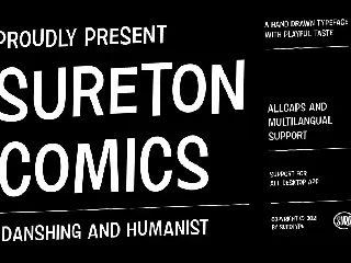 Sureton Comics font