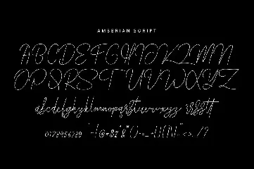 Amberian Font Signature