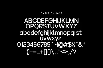 Amberian Font Signature