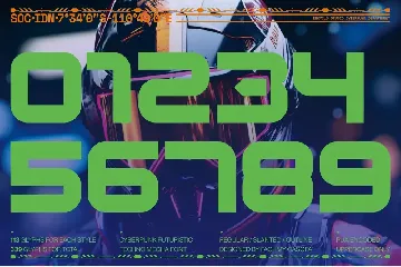 MOREKS - Futuristic Cyberpunk Tech Display Font