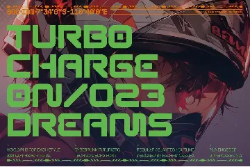 MOREKS - Futuristic Cyberpunk Tech Display Font