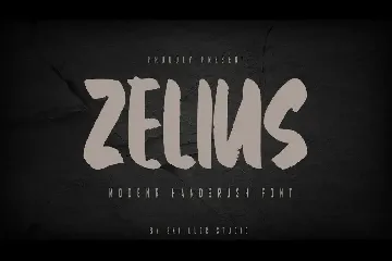 Zelius - Modern Handbrush Font