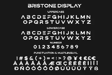 Bristone - Expanded Sans Family font