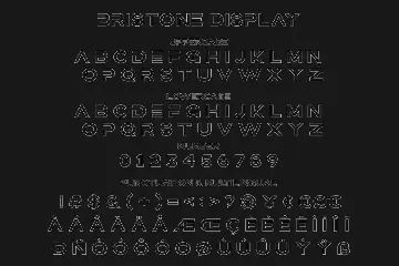 Bristone - Expanded Sans Family font