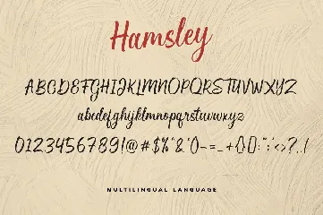 Hamsley Script! font