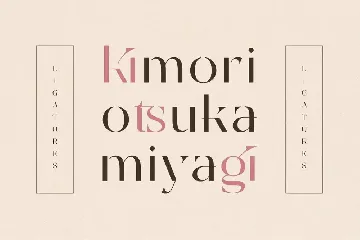 Modern Japanese Font