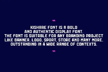 Kishare Font