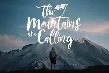 Mountain Script font