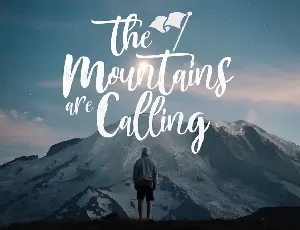 Mountain Script font