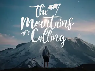 Mountain Script font