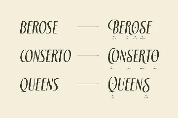 Berose Oblique font