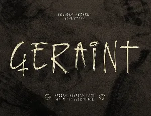 Geraint Spooky Display Font