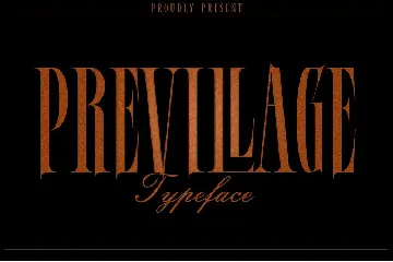 Previllage font