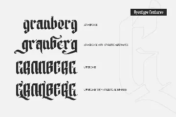 Modern Blackletter Font