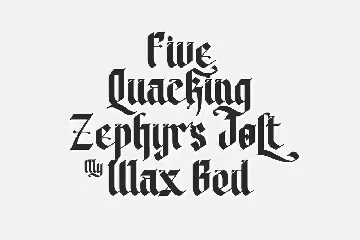 Modern Blackletter Font