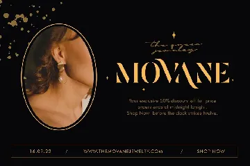 Agenova - Modern Luxury Bold Stencil Serif font