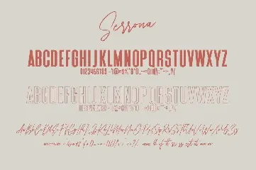 Serrona Script Font Duo