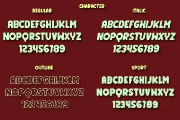 Listing Packs font