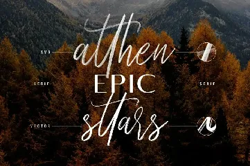 Seirra Brush Script and Serif Plus SVG Font