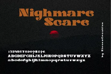 Nightmare Scare Font