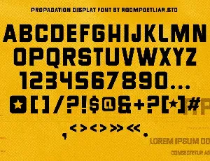 Propagation Font