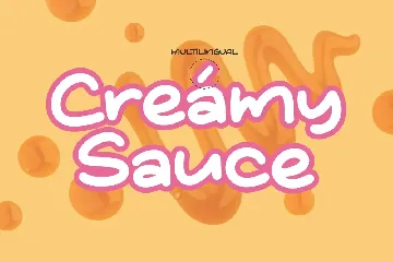 Creamy Sauce Playful Handwritten Font