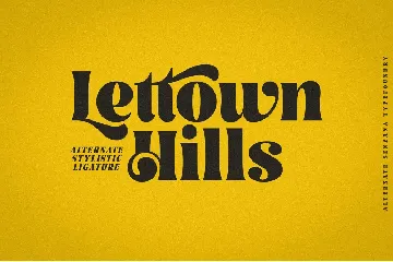 Lettown Hills font