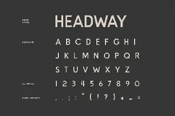 Headway Display Sans Serif Font