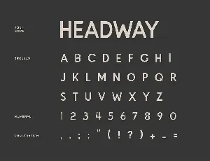 Headway Display Sans Serif Font