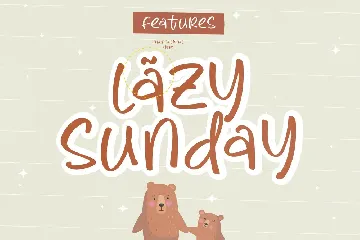 Cute Bear Cute Handwritten Font