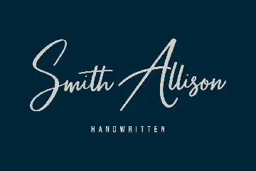 Smith Allison Signature Font