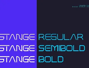 STANGE - Modern Futuristic Font